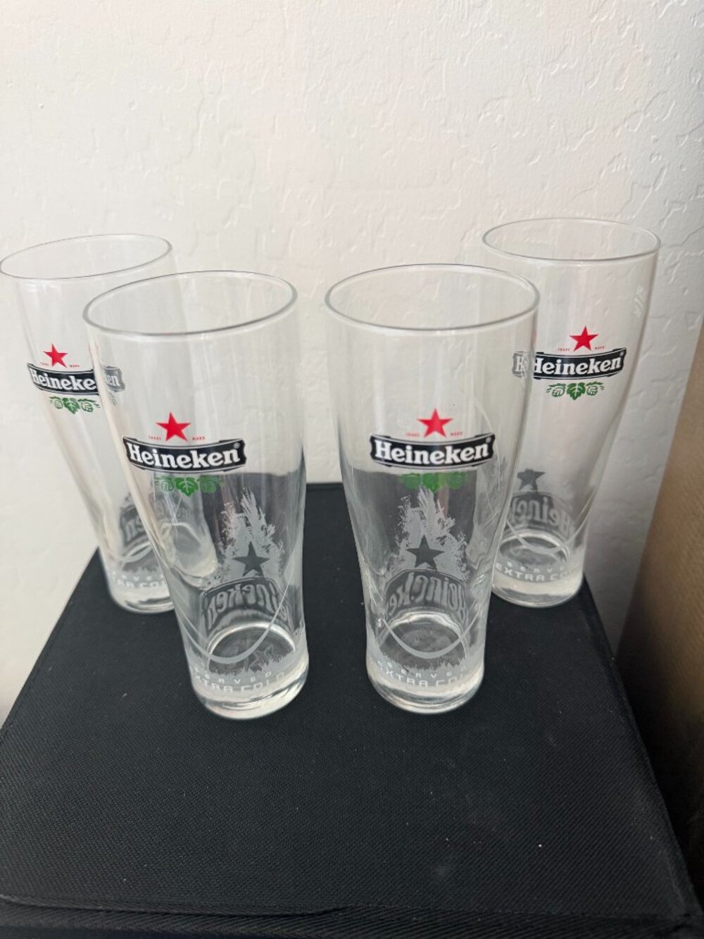 Heineken Beer glasses set of 4
